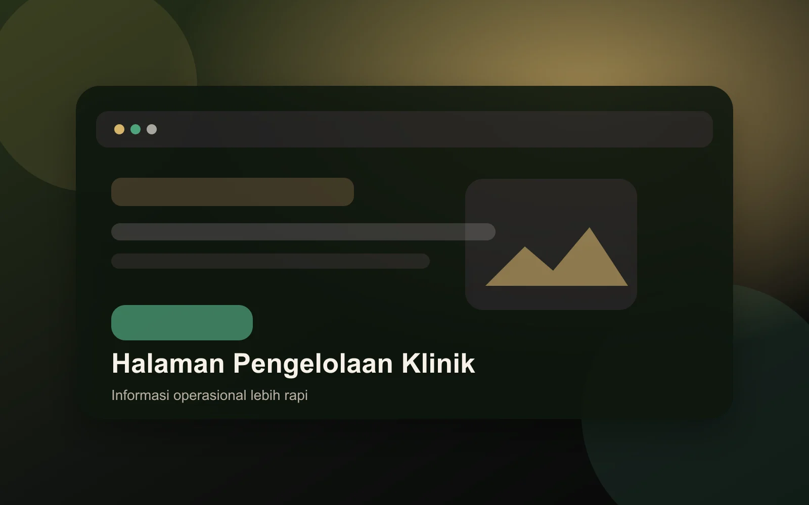 Dashboard Admin Klinik